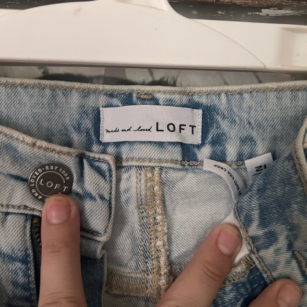 LOFT high waist kick crop jeans - Picture 3 of 5